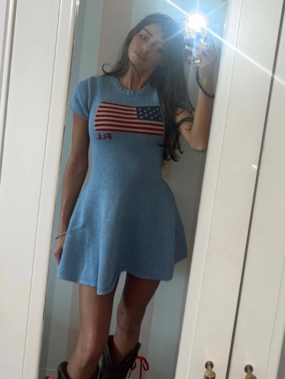 Polo Ralph Lauren woman’s flag dress size XS